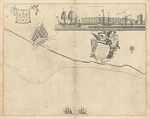 [Leith]; Prospect of Leith from the east - To the Right Honourable Sr. James Fleming, Lord Provos...