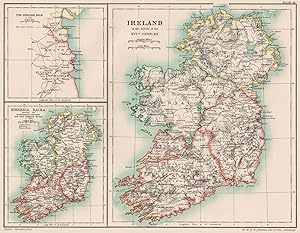 Ireland in the middle of the XVIth. Century; The English Pale C. 1515; Hibernia Sacra showing the...