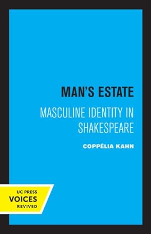 Seller image for Man's Estate - Masculine Identity In Shakespeare for sale by GreatBookPrices