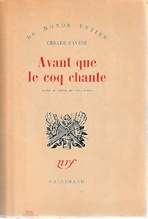 Image du vendeur pour Avant que le coq chante (Paesi tuoi - Prima che il gallo canti), mis en vente par L'Odeur du Book