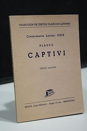 Plauto, Captivi. Texto latino.- Crestomatía Latina, XXIX.