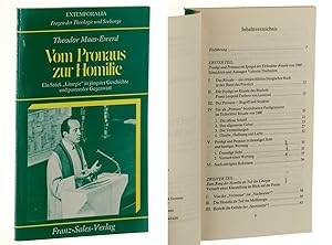 Imagen del vendedor de Vom Pronaus zur Homilie. Ein St�ck "Liturgie" in j�ngster Geschichte und pastoraler Gegenwart. a la venta por Antiquariat Lehmann-Dronke