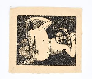 Les odalisques aux mangues. Noa Noa. Epreuve unique du bois dessiné et gravé d'après Paul Gauguin...