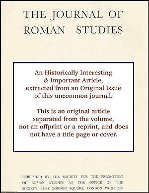 Imagen del vendedor de The Elder Seneca and Spain. An original article from the Journal of Roman Studies, 1972. a la venta por Cosmo Books