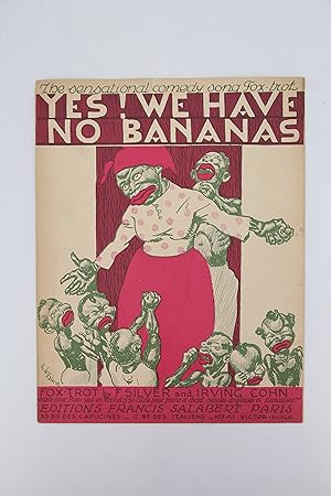 Bild des Verkufers fr Partition piano et chant "Yes ! We have no bananas" zum Verkauf von Librairie Le Feu Follet