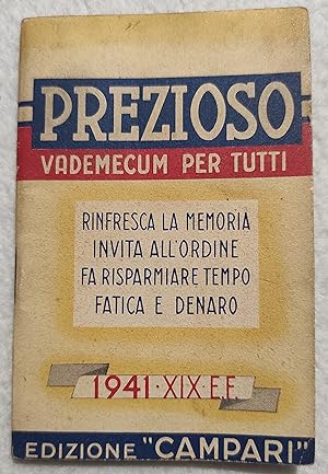 Calendario/Calendarietto Prezioso - Vademecum per Tutti - 1941