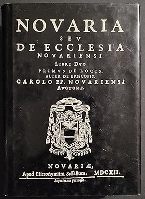 Novaria seu De Ecclesia Novariensi - Ed. Interlinea - Ristampa 1993