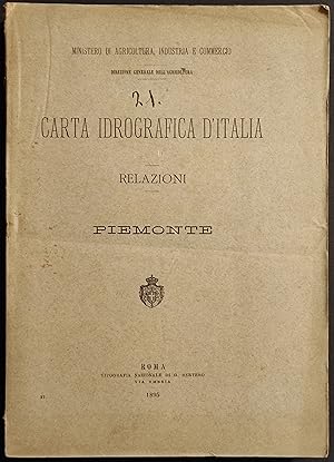 Carta Idrografica d'Italia - Relazioni Piemonte - 1895 - Testo
