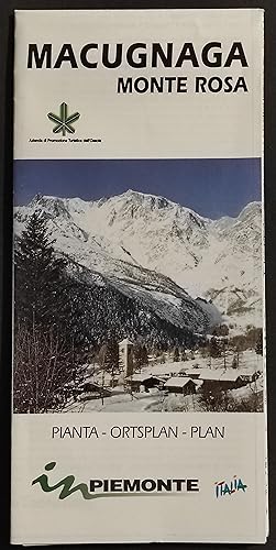 Depliant Macugnaga - Monte Rosa - Piemonte - Pianta