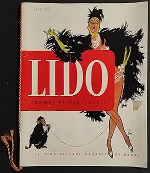 Opuscolo Lido - Champs-élysées - Paris - Cabaret - 1961