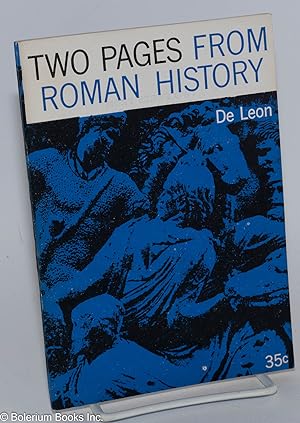 Two pages from Roman history: Plebs, leaders and labor leaders and the warning of the Gracchi