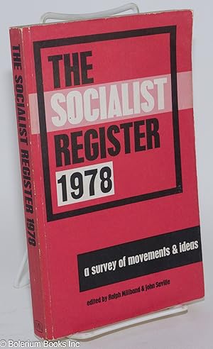 Seller image for The Socialist Register 1978 for sale by Bolerium Books Inc.