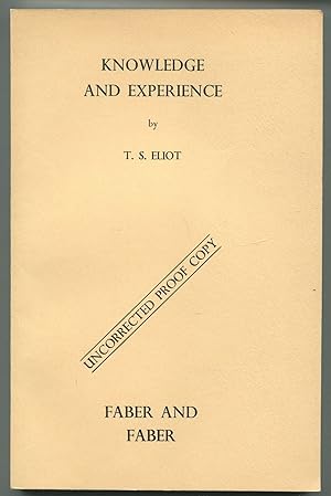 Immagine del venditore per Knowledge and Experience in the Philosophy of F. H. Bradley venduto da Between the Covers-Rare Books, Inc. ABAA