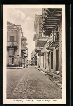 Postcard Cartagena, Santo Domingo Street