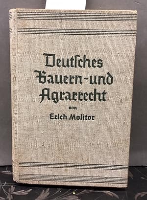 Seller image for Deutsches Bauern- und Agrarrecht mit Einschlu des Jagdrechts. for sale by Kepler-Buchversand Huong Bach