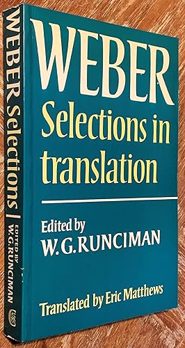 Max Weber; Selections in Translation