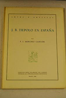Bild des Verkufers fr J. B. Tiepolo en Espana zum Verkauf von WeBuyBooks