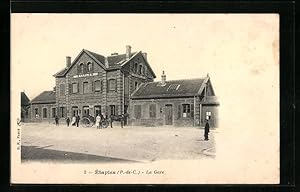 Ansichtskarte Étaples, La Gare, Bahnhof