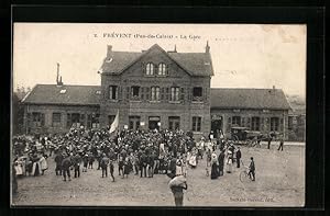 Ansichtskarte Frévent, La Gare, Bahnhof