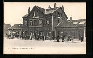 Ansichtskarte Étaples, La Gare, Bahnhof