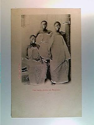 Martinique, Les trois Filles de Behanzin, König Behanzin, 1844-1906, Exil, Karibik, AK, ungelaufe...