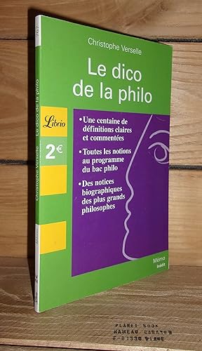 Bild des Verkufers fr LE DICO DE LA PHILO zum Verkauf von Planet's books