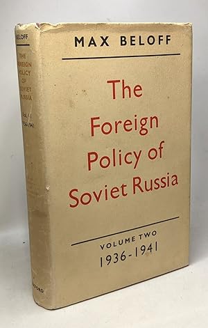 Imagen del vendedor de The foreign policy of Soviet Russia 1929-1941 - VOLUME II: 1936-1941 a la venta por crealivres