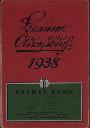 Bremer Adressbuch 1938. Neue Folge / JG. 64.