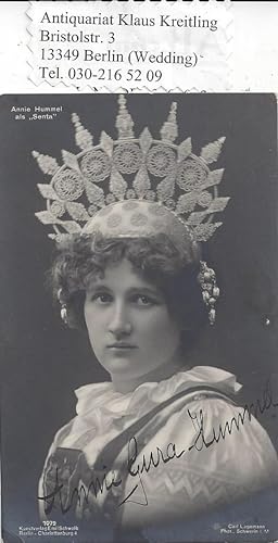 Anni Gura-Hummel - Deutsche Theaterschauspielerin und Opernsängerin ( 1884 - 1964 )
