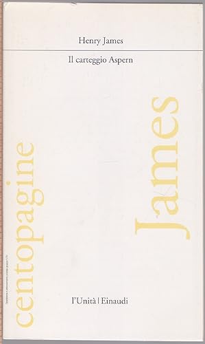 Seller image for Il carteggio Aspern - Henry James for sale by libreria biblos