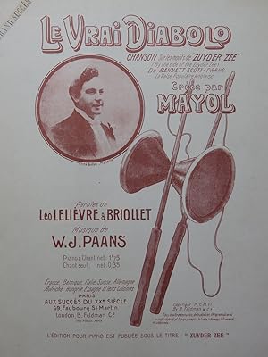Seller image for PAANS W. J. Le Vrai Diabolo Chant Piano 1906 for sale by partitions-anciennes