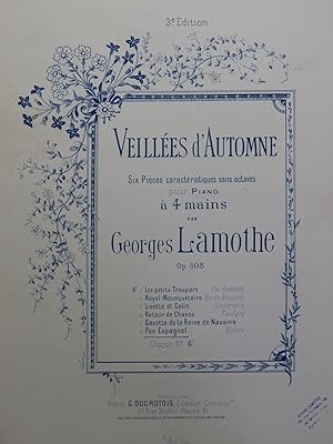 Seller image for LAMOTHE Georges Veilles d'Automne Pas Espagnol Piano 4 mains for sale by partitions-anciennes