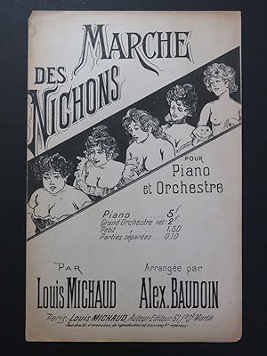 Image du vendeur pour Marche de Nichons Louis Michaud Piano mis en vente par partitions-anciennes