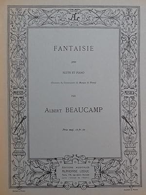 Imagen del vendedor de BEAUCAMP Albert Fantaisie Flte Piano 1954 a la venta por partitions-anciennes