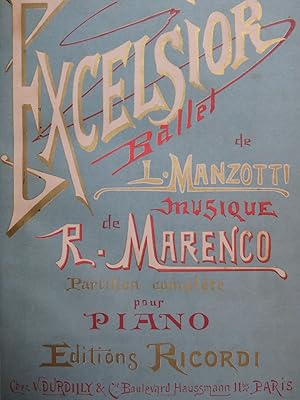 MARENCO Romualdo Excelsior Ballet pour Piano ca1881