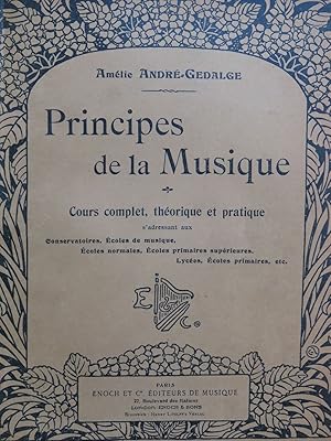 Bild des Verkufers fr ANDR-GDALGE Amlie Principes de la Musique Exemples zum Verkauf von partitions-anciennes