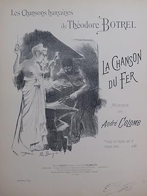 Imagen del vendedor de COLOMB Andr La Chanson du Fer Chant Piano ca1900 a la venta por partitions-anciennes