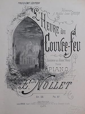 Immagine del venditore per NOLLET E. L'Heure du Couvre-Feu Piano ca1875 venduto da partitions-anciennes