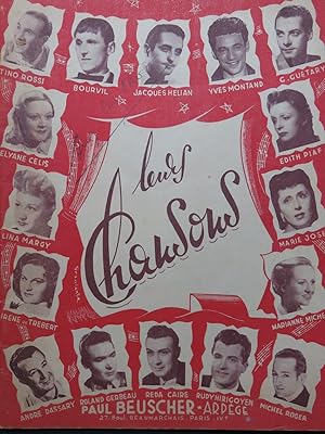 Album Leurs Chansons 24 Pièces Chant Piano 1947