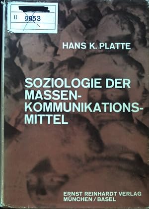Seller image for Soziologie der Massenkommunikationsmittel: Analysen und Berichte. for sale by books4less (Versandantiquariat Petra Gros GmbH & Co. KG)
