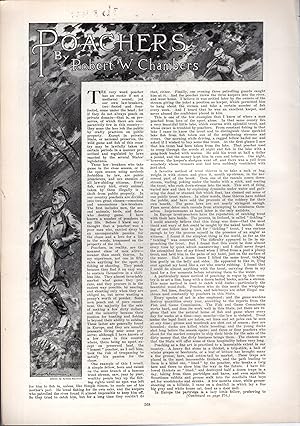 Image du vendeur pour PRINT: "Poachers":.1st Appearance short story from Harper's Weekly; March 5, 1904 mis en vente par Dorley House Books, Inc.