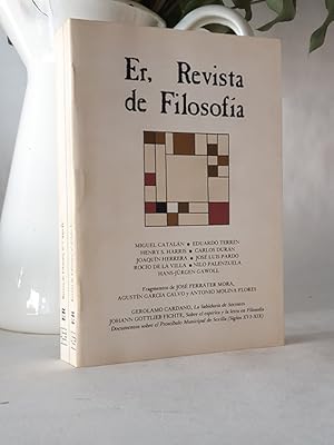 Image du vendeur pour Er revista de Filosofa. Ver foto adicional para ndice. mis en vente par Librera Miau