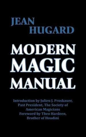 Seller image for Modern Magic Manual by Hugard, Jean [Hardcover ] for sale by booksXpress