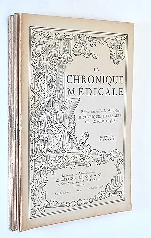 La Chronique Médicale, revue mensuelle de médecine historique, littéraire & anecdotique, 1936 (XL...