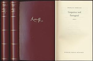 Gargantua und Pantagruel. 2 Bände (komplett). [Ganzlederausgabe]. [Aus dem Französichen übertrage...