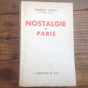 NOSTALGIE de PARIS