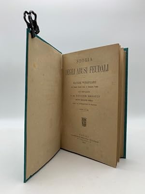 Immagine del venditore per Storia degli abusi feudali venduto da Coenobium Libreria antiquaria