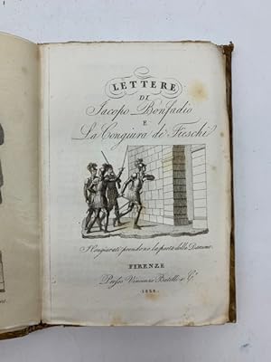 Bild des Verkufers fr Lettere di Jacopo Bonfadio e la Congiura dei Fieschi zum Verkauf von Coenobium Libreria antiquaria