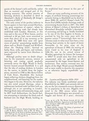 The Art and Craft of Chicken Cramming: Poultry in The Weald of Sussex, 1850-1950. An original art...