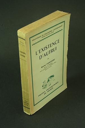 Seller image for L'existence d'autrui. for sale by Steven Wolfe Books